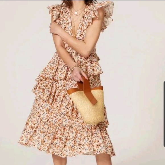 madeline tiered ruffle dress
